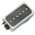 thumbnail image 1 of Artec SHA66 Alnico 5 Splendor P90 Style Humbucker Sized Single Coil Neck Pickup 8K for LP Style Electric Guitar, Chrome/Black, 1 of 5