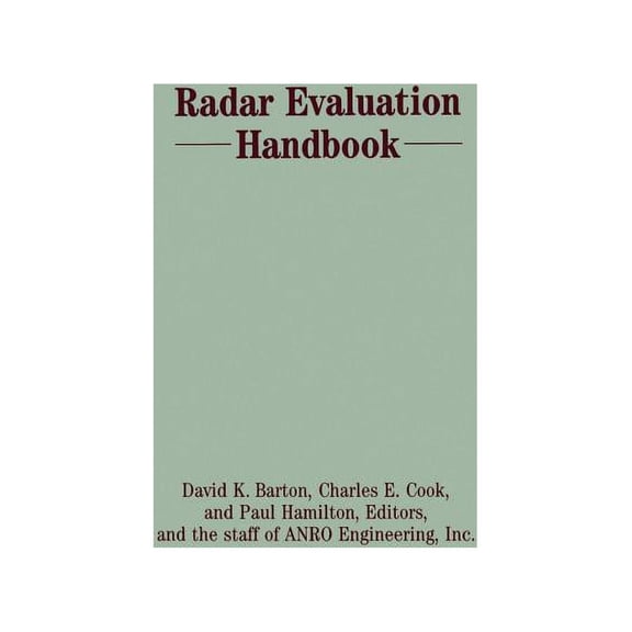 Artech House Radar Library (Hardcover) (Ipf)Radar Evaluation Handbook, (Hardcover)