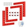 thumbnail image 1 of Artelio Corner Clamps for Woodworking, 90 Degree Corner Clamp, 4 Pack 5.5" x 5.5" Aluminum Right Angle Clamp Woodworking Tools, Clamping Squares for Cabinets, Picture Frames, Drawers, Box C106, 1 of 3