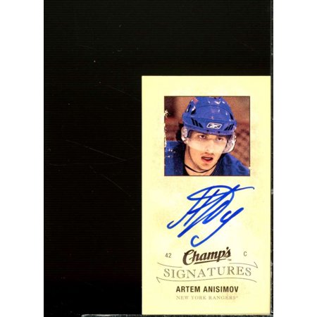 Artem Anisimov Card 2009-10 Upper Deck Champ's Signatures #CSAA