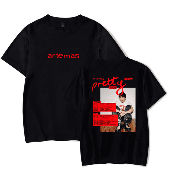 Artemas 2024 Pretty Tour Inspired Casual T-Shirt Cotton Blend Short Sleeve Fashion Top for Men & Women