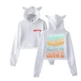 thumbnail image 1 of Artemas Cat Ear Hoodie Retro Casual Women's Short Hoodie Sportswear, 1 of 2
