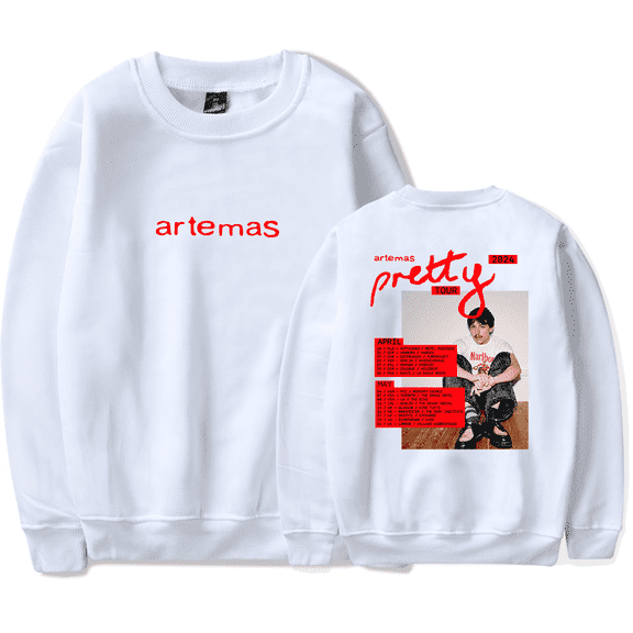 Artemas Merch Sweatshirt 2024 Pretty Tour Long Sleeve Hoodie Fashion Top Singer Men Women Tracksuit Pullover Coat Fans Gift