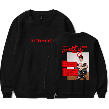 Artemas Merch Sweatshirt 2024 Pretty Tour Long Sleeve Hoodie Fashion Top Singer Men Women Tracksuit Pullover Coat Fans Gift