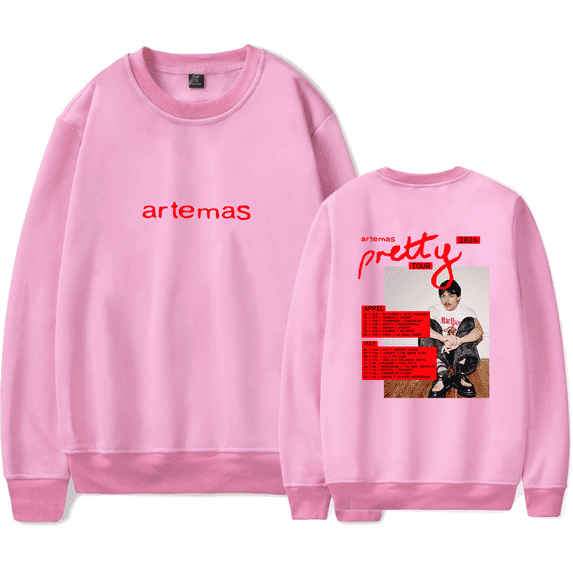 Artemas Merch Sweatshirt 2024 Pretty Tour Long Sleeve Hoodie Fashion Top Singer Men Women Tracksuit Pullover Coat Fans Gift
