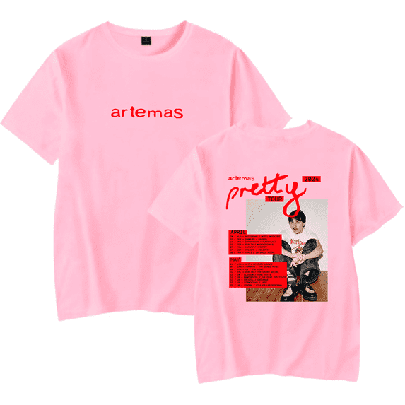 Artemas Merch Tshirt 2024 Pretty Tour tshirts Fashion Top Singer Men Women shirt Sweatshirt Tee Casual Short Sleeve T-shirts