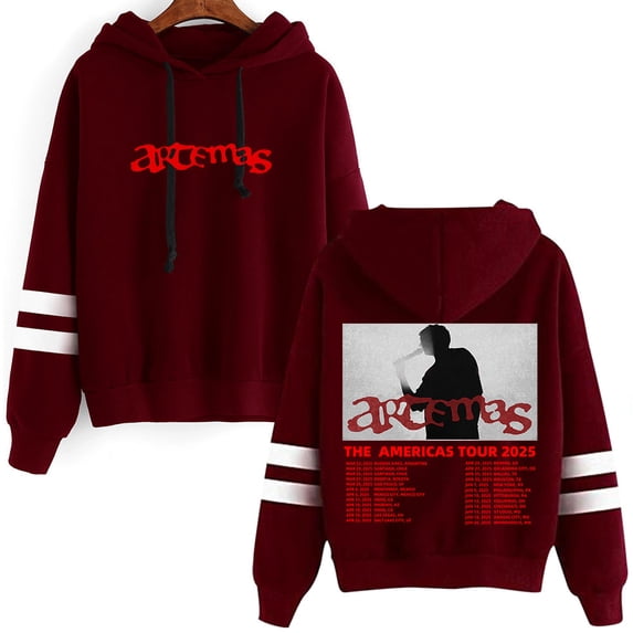 Artemas Pocket free neutral fashion trend long sleeved hooded sweatshirt