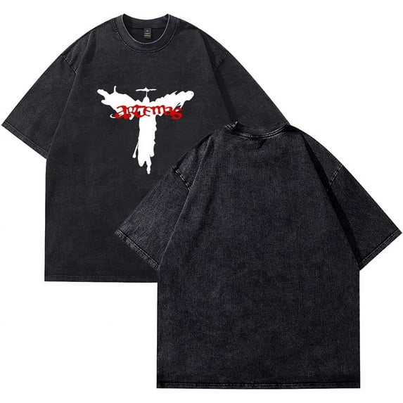 Artemas The Americas Tour 2025 Crewneck Short Sleeve Cotton Washed Tee for Men Women - Fashion Streetwear T-Shirt