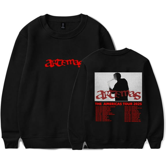 Artemas The Americas Tour 2025 Merch Sweatshirt Women Men Casual Crewneck Long Sleeve Pullover Clothes