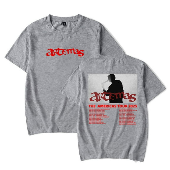 Artemas The Americas Tour 2025 Merch T-Shirt Women Men Casual Crewneck Short Sleeve Fashion Tee