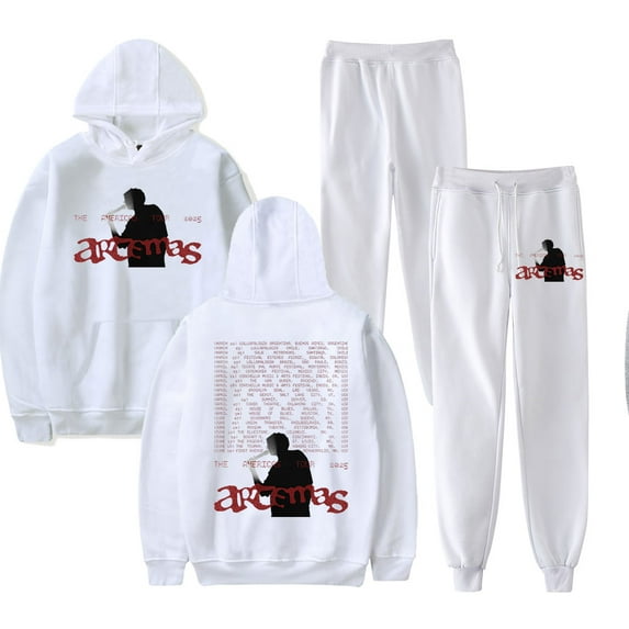 Artemas Tour 2025 Merch Hoodie and SWEATPANTS set pop print Unisex Casual Street Clothing