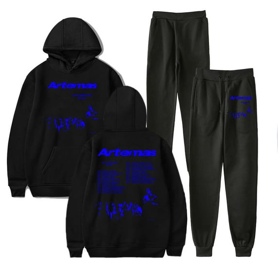 Artemas You're Really Early Tour Merch Hoodie and SWEATPANTS set pop print Unisex Casual Street Clothing