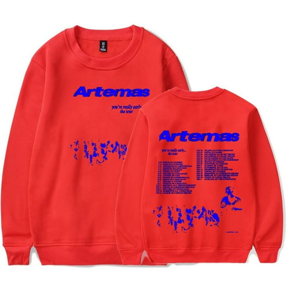 Artemas You're Really Early Tour Merch Round neck fashionable sportswear with trendy patterns for men and women's casual streetwear