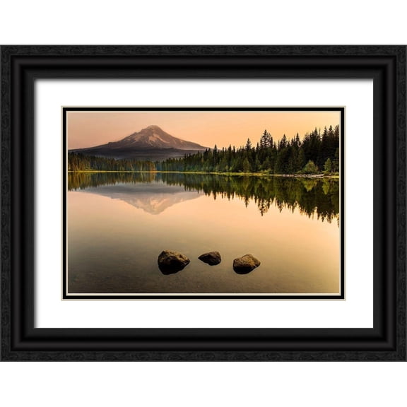 Artemiadi, Dora 14x11 Black Ornate Wood Framed with Double Matting Museum Art Print Titled - Mirror
