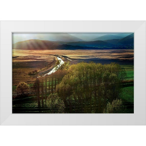 Artemiadi, Dora 14x11 White Modern Wood Framed Museum Art Print Titled - Poems in the Sun