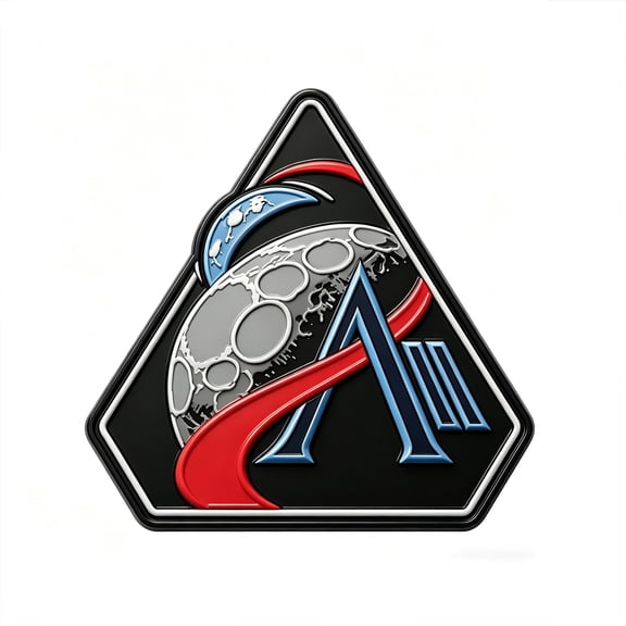 Artemis 2 Fridge Magnets, Artemis II Mission Commemorative Refrigerator Magnet - 2026 Crewed Lunar Flyby 3D Magnetic Sticker, Space Exploration Souvenir for Kitchen Office