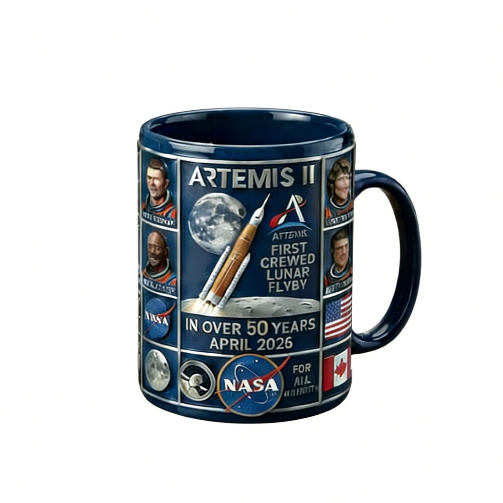 Artemis 2 Mug, Artemis II Mission Commemorative 11oz Ceramic Coffee Mug ...