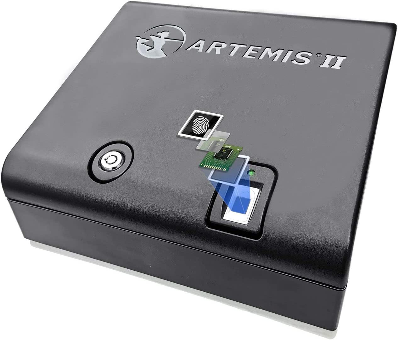 Artemis Biometric Handgun Safe, Pistol Safe with PopsOpen Lid, Fast