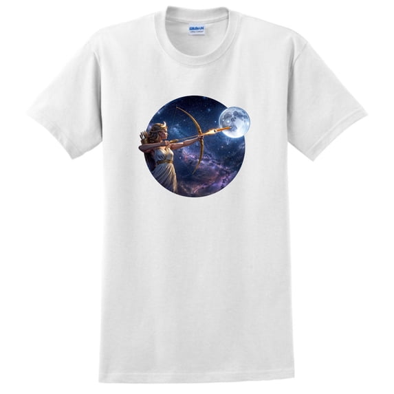 Artemis Goddess Aiming for the Moon Space Program Tee Plus Size Short Sleeve T-Shirt 4X-Large White