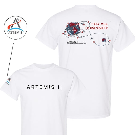 Artemis II Mission T-shirt, NASA Moon Mission Map Shirt, Space ...