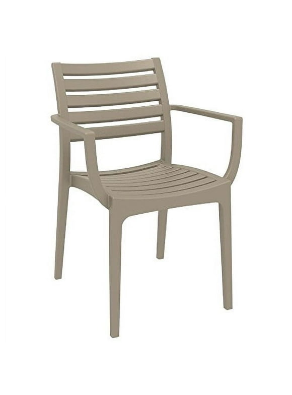 Artemis Outdoor Dining Arm Chair (Set of 2) - Dove Gray