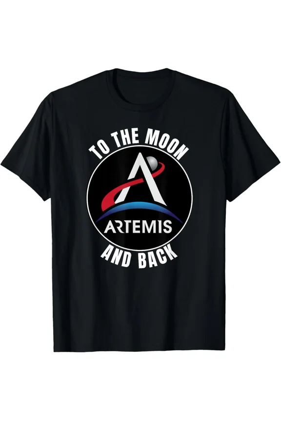 Artemis Space Program To The Moon And Back Commemorative Graphic Unisex T-Shirt ,up to size 5XL