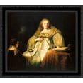 thumbnail image 1 of Artemisia 21x20 Black Ornate Wood Framed Canvas Art by Rembrandt, 1 of 2