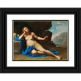 thumbnail image 1 of Artemisia Gentileschi 18x14 Black Ornate Wood Framed Double Matted Museum Art Print Titled - Mary Magdalene in Ecstasy II, 1 of 5