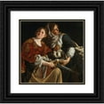 thumbnail image 1 of Artemisia Gentileschi 20x20 Black Ornate Framed Double Matted Museum Art Print Titled: Judith and Her Maidservant with the Head of Holofernes, 1 of 5