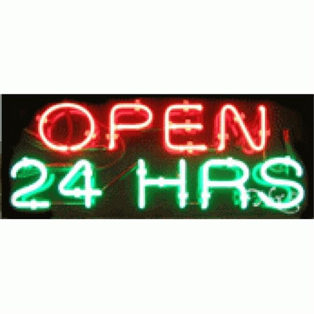 Arter Neon 12119 Neon Sign Open 24 Hrs