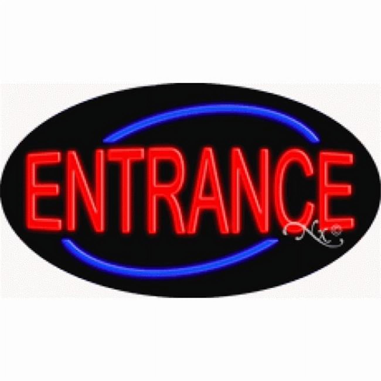 Arter Neon 14199 Flashing Neon Sign Entrance, Red