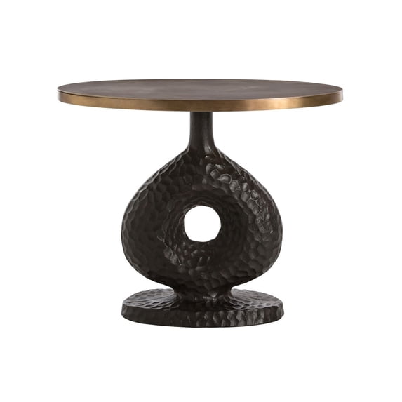 Arteriors 2602 Seth 28" Wide Metal Top End Table - Bronze