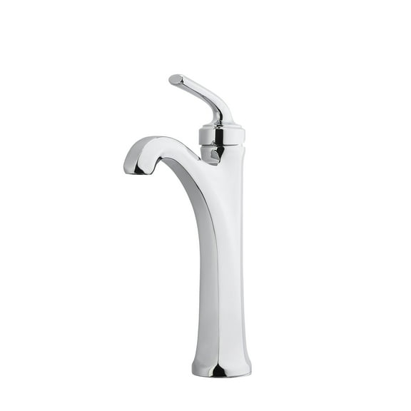 Arterra Single Control Vessel Bathroom Faucet in Polished Chrome