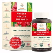 Artery Plaque Removal & Circulation Support   4-Element Heart Health Supplement for Healthy Cholesterol   1 Month Supply   by Sana Herbal & Dr. Marco Sikaffy