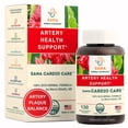 thumbnail image 1 of Artery Plaque Removal & Circulation Support – 4-Element Heart Health Supplement for Healthy Cholesterol – 1 Month Supply – by Sana Herbal & Dr. Marco Sikaffy, 1 of 8