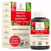 Artery Plaque Removal & Circulation Support   4-Element Heart Health Supplement for Healthy Cholesterol   1 Month Supply   by Sana Herbal & Dr. Marco Sikaffy