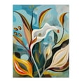 thumbnail image 1 of Artery8 Abstract Lily Flowers in Bloom Colourful Spring Living Room Extra Large XL Wall Art Poster Print, 1 of 3