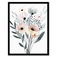 thumbnail image 1 of Artery8 Abstract Pastel Colour Anemone Flower Bouquet Living Room Art Print Framed Poster Wall Decor 12x16 inch, 1 of 3