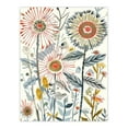 thumbnail image 1 of Artery8 Aster Flower Painting Wildflowers Spring Folk Art Living Room Extra Large XL Wall Art Poster Print, 1 of 5