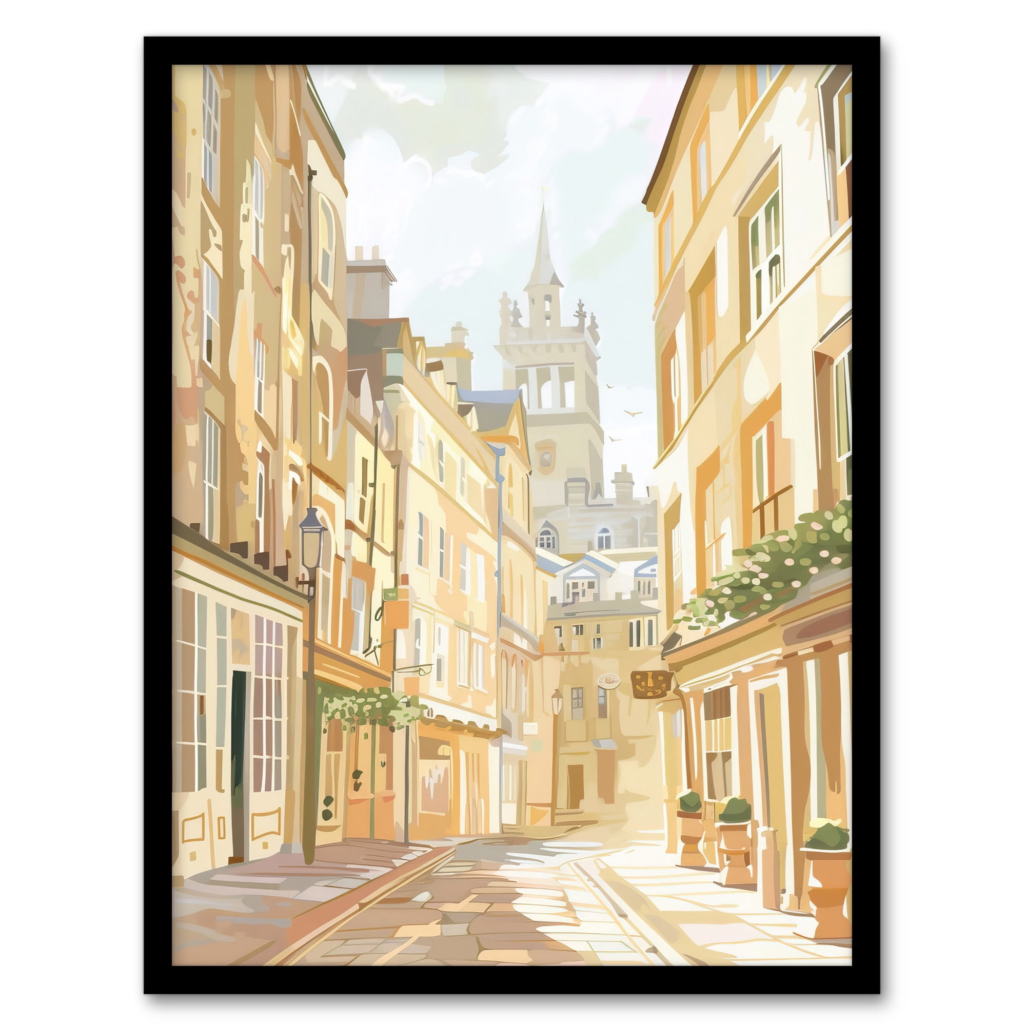 Artery8 Bath England Sunny Day Street View Cityscape Living Room Art ...