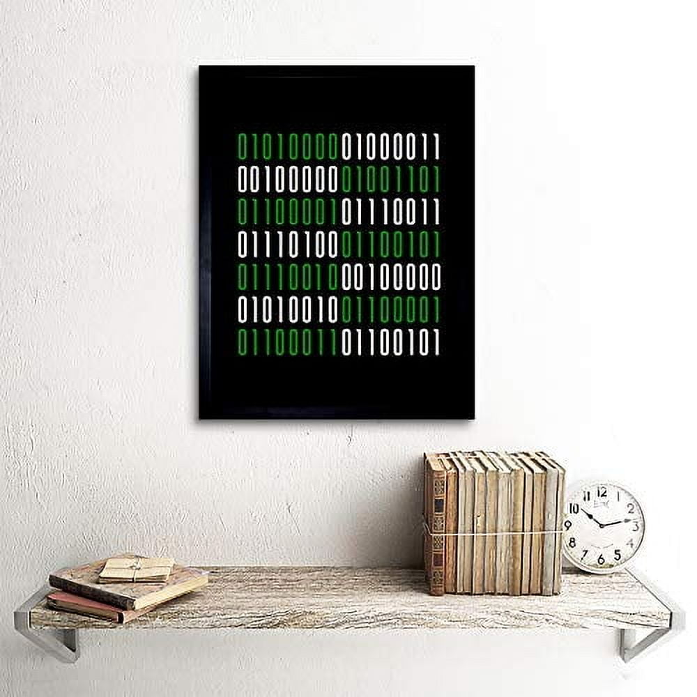 Artery8 Binary PC Master Race Nerd Joke Humour Quote Art Print Framed ...