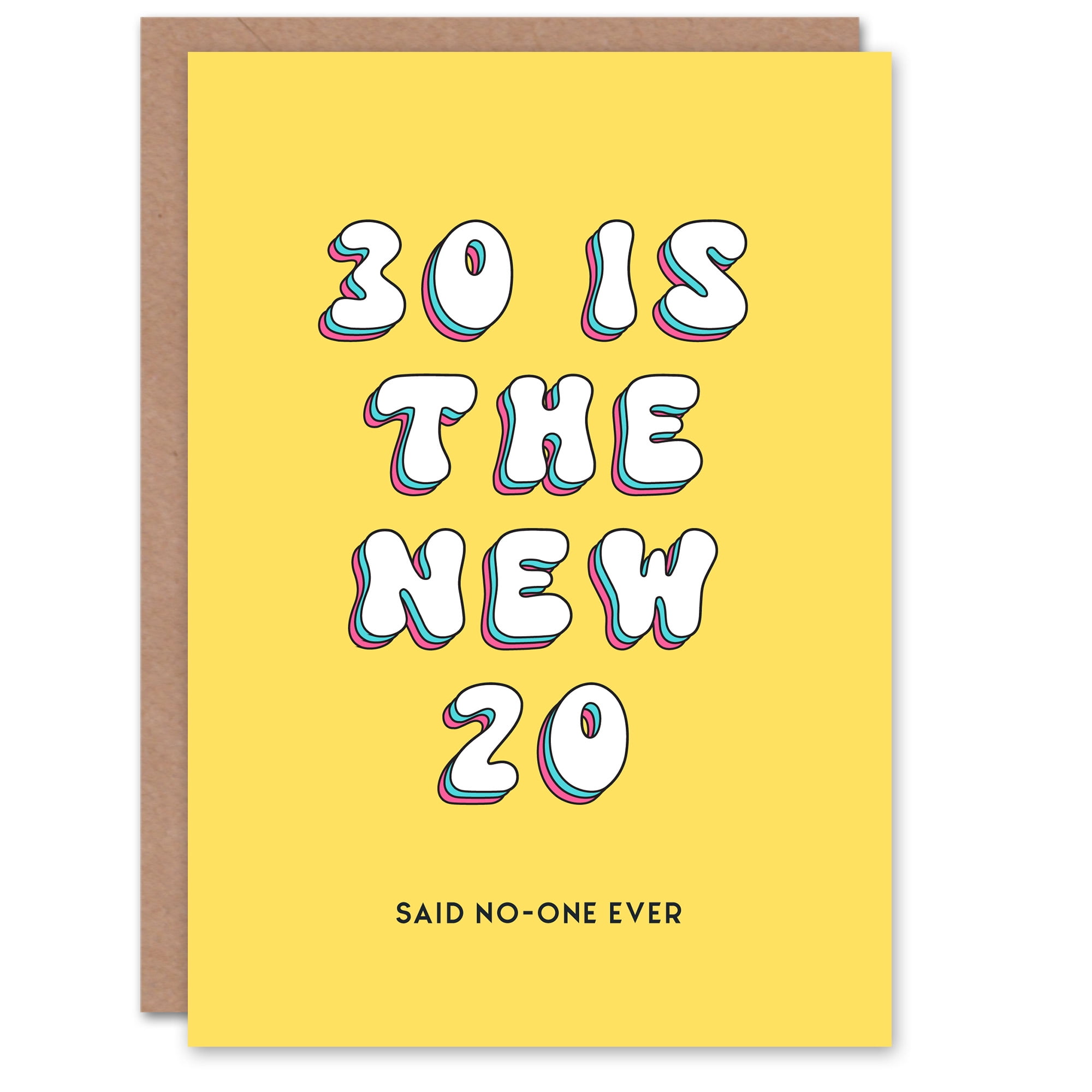 Artery8 Birthday Card 30th New 20 Said No One Ever Fun Funny Happy Joke Humour Her Woman Sister Friend Girlfriend Greeting Card