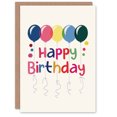 thumbnail image 1 of Artery8 Birthday Card Bright Colourful Balloons Rainbow Row For Her Gran Sister Niece Daughter Wife Woman Greeting Card, 1 of 3
