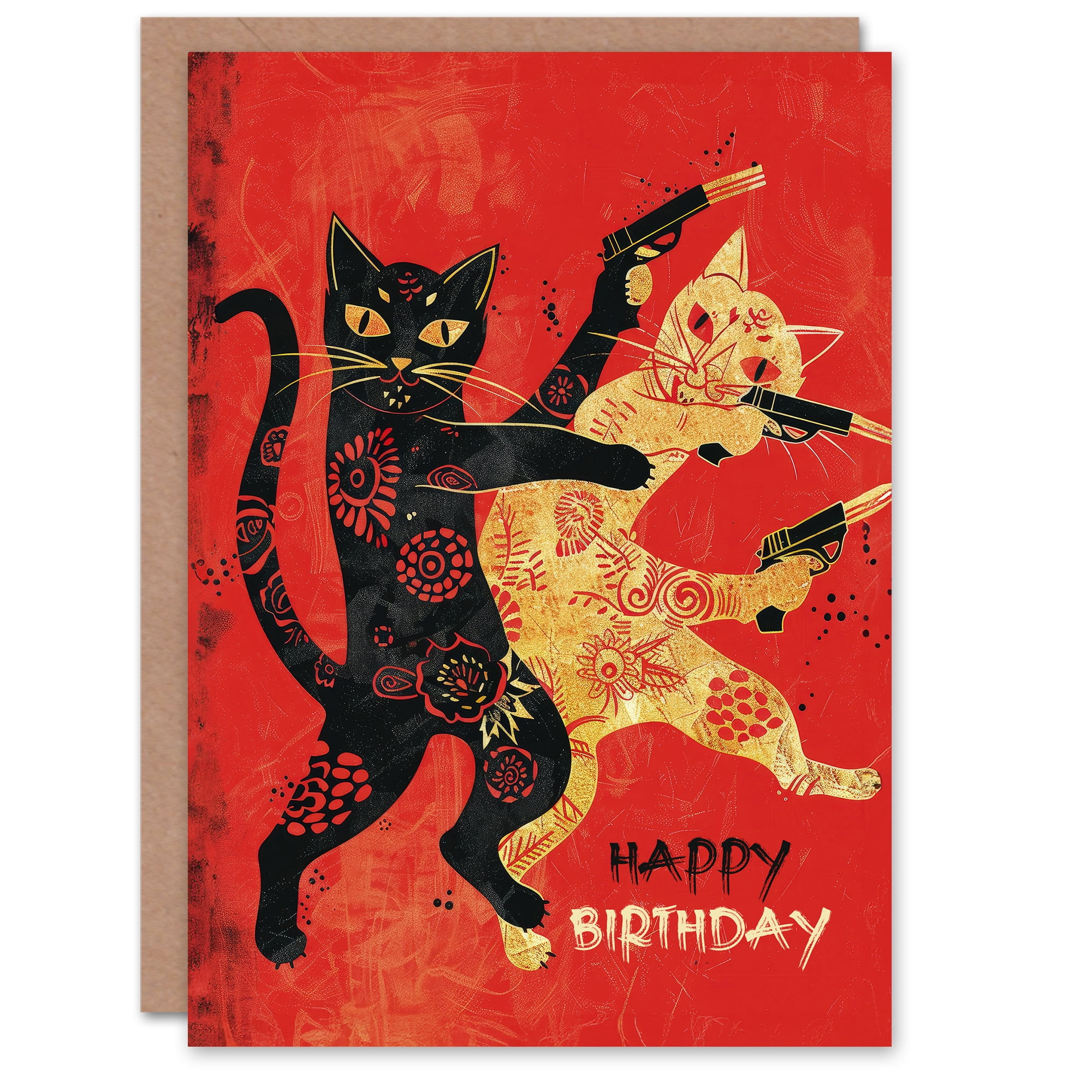 Artery8 Birthday Card Abstract Bright Basketball Hoop Slam Dunk