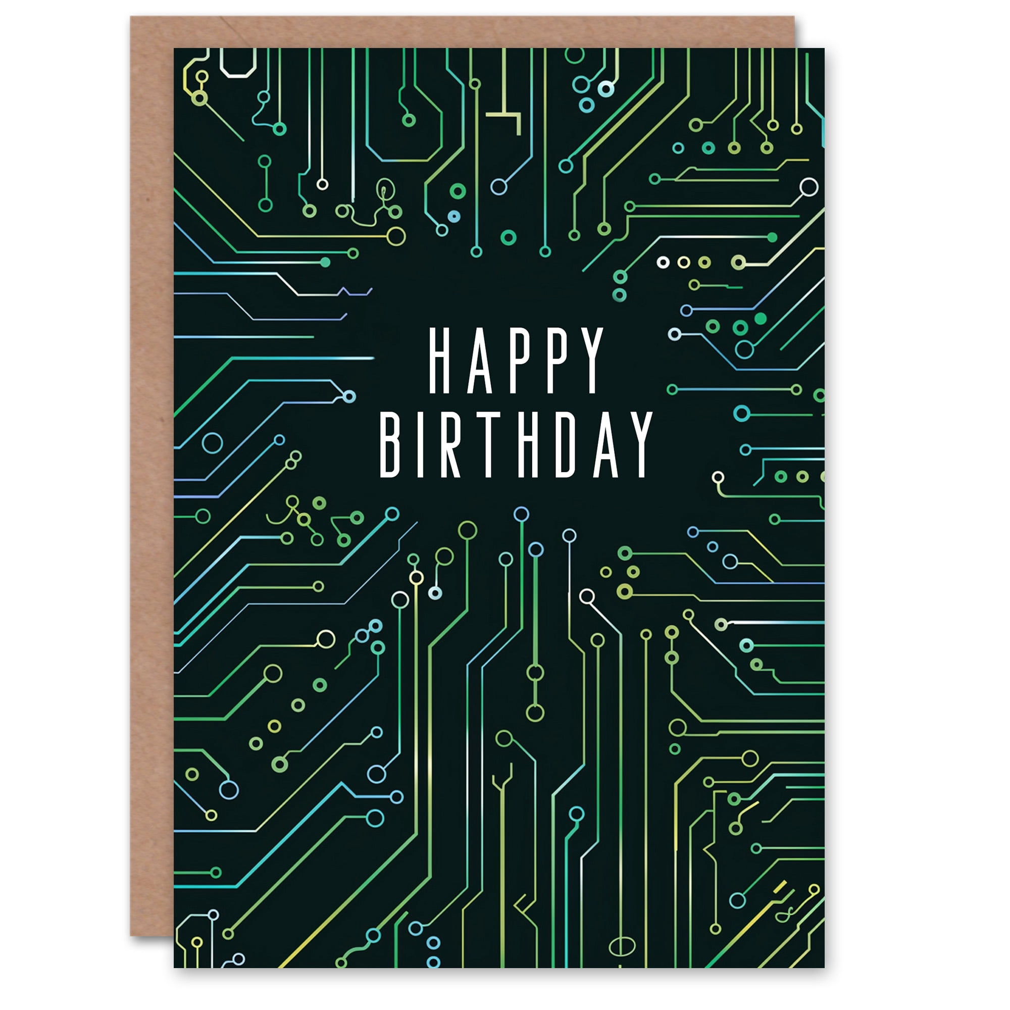 Artery8 Birthday Card Retro Old Man in Smoke Charming Mystic For Him Man Male Dad Brother Son Papa Grandad Greeting Card - Walmart Supplies