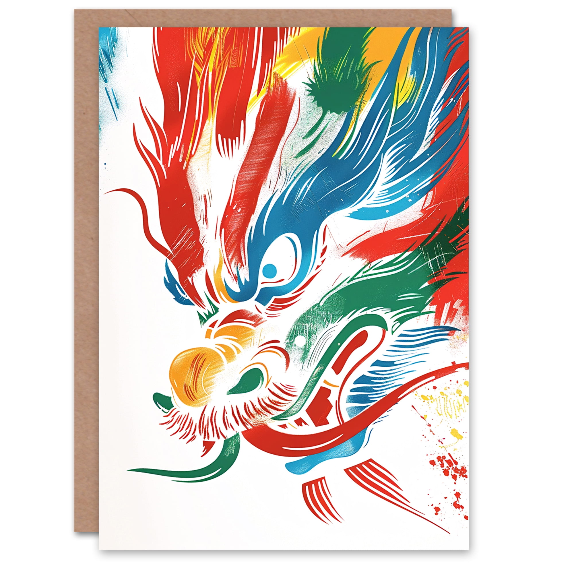 Football Striker Colourful Boys Husband Him Son Art Card - Groceries