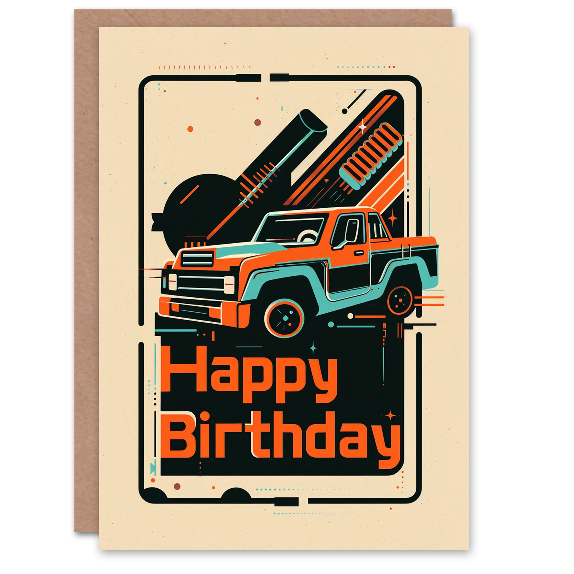 Artery8 Birthday Card Cute Chubby Pigeon Bird In Party Hat For Him Man Male Dad Brother Son Papa Grandad Greeting Card