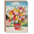 thumbnail image 1 of Artery8 Birthday Card Wildflower Bouquet Vase Countryside For Her Gran Sister Niece Daughter Wife Woman Greeting Card, 1 of 3