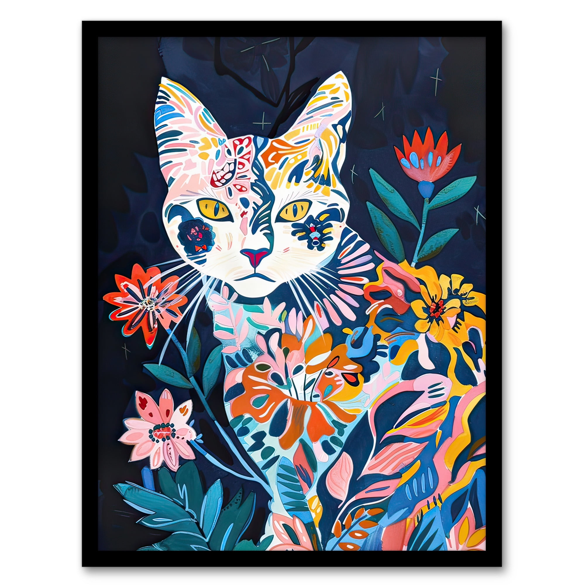 Artery8 Ocicat Chat avec Manteau de fourrure Motif Coloré