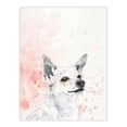 thumbnail image 1 of Artery8 Cute Chihuahua Dog Lover Watercolour Pink Pastel Living Room Extra Large XL Wall Art Poster Print, 1 of 5